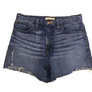 Madewell The Perfect Jean Short, 100% cotton, medium blue wash, size 29